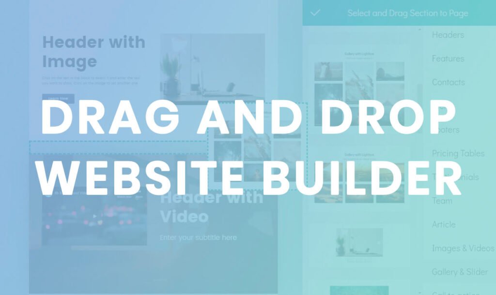 Drag and Drop Website Builders