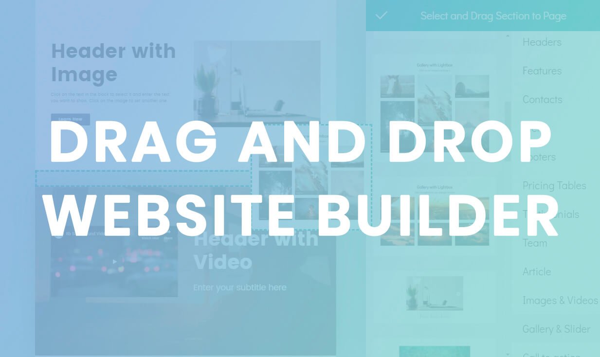 Drag and Drop Website Builders
